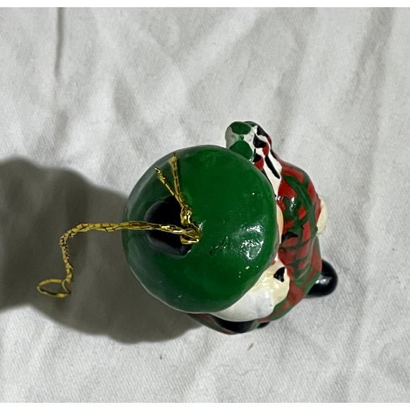 Vintage Berman Anderson Trims in Ceramic Christmas Ornament Scotland Boy Rare - Picture 4 of 5